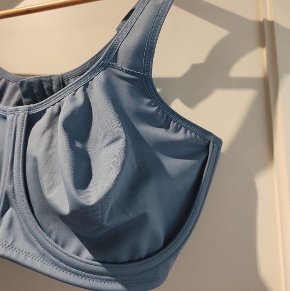 WACOAL | Simone High Impact Sports Underwire Bra | Blue/Gray | 42D - Picture 6 of 15